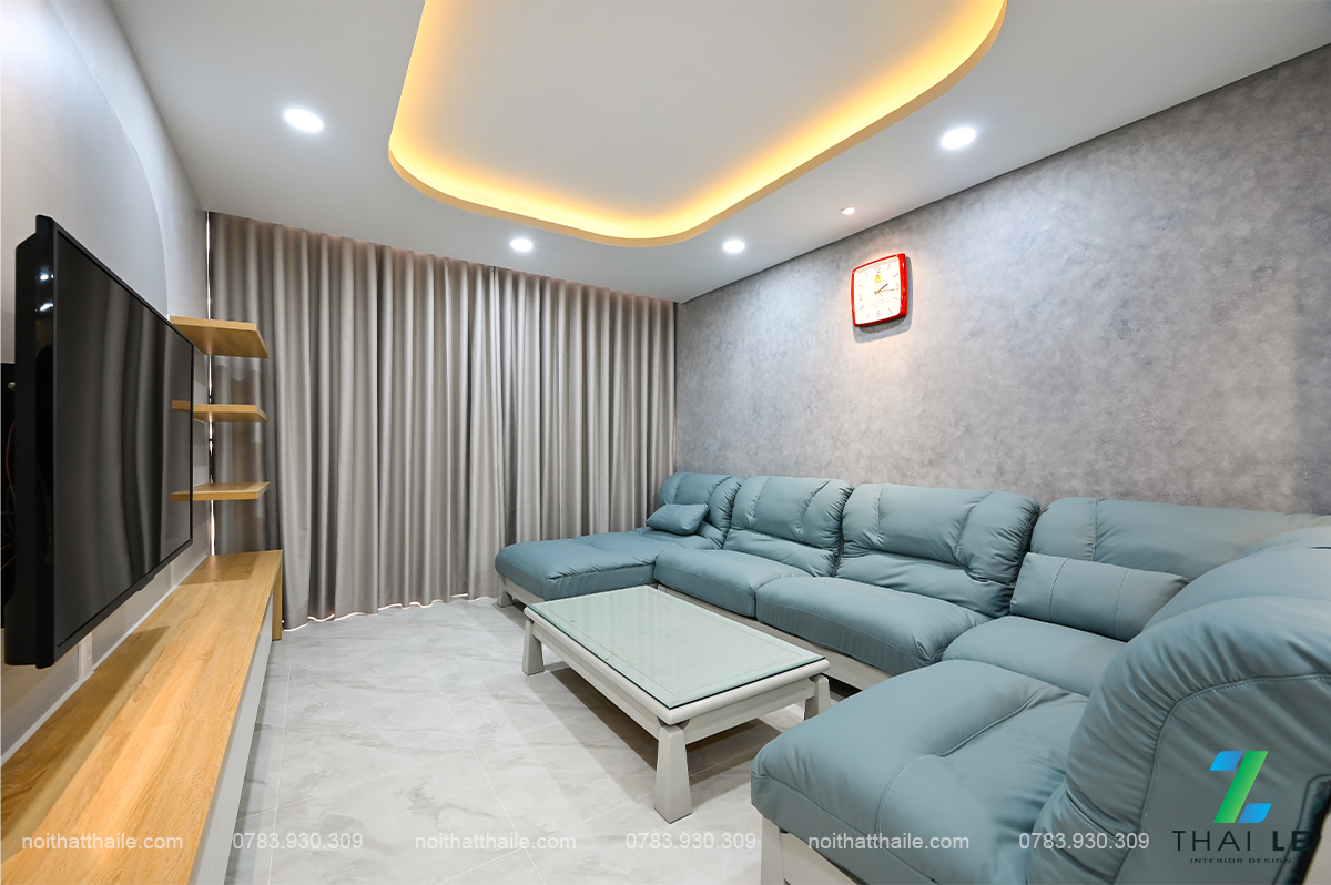 Thi công nội thất phòng khách bếp căn hộ Giai Việt | B23.07 - 140m2